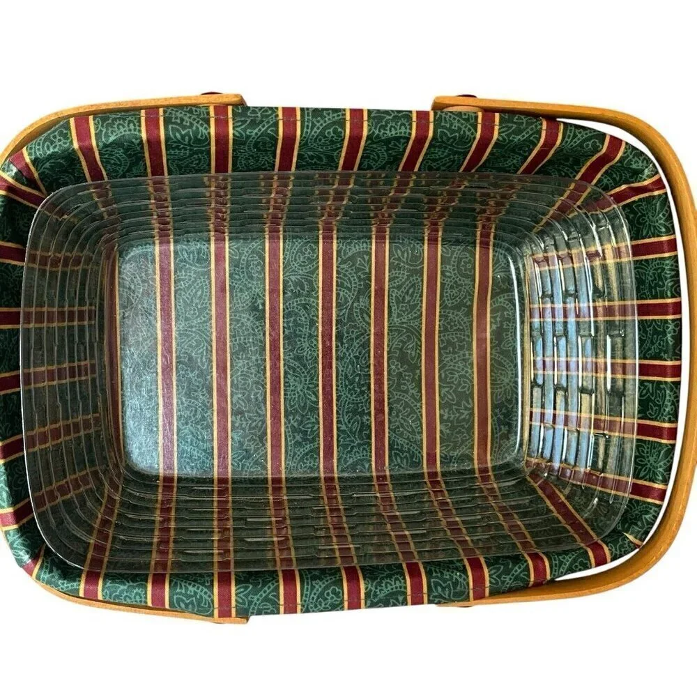 Longaberger Holiday Cheer Basket Christmas Collection 1996 Edition w/ Lid/Insert